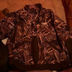 Mens Drake Waterfowl Guardian Flex 1/4 zip Fleece Lined Pullover